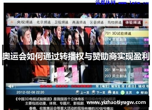 奥运会如何通过转播权与赞助商实现盈利